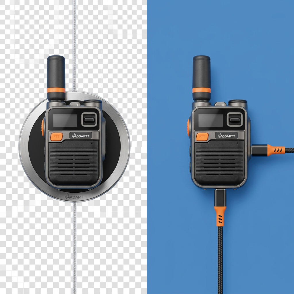 TalkiesWorldWide 4G walkie talkie charging via USB-C