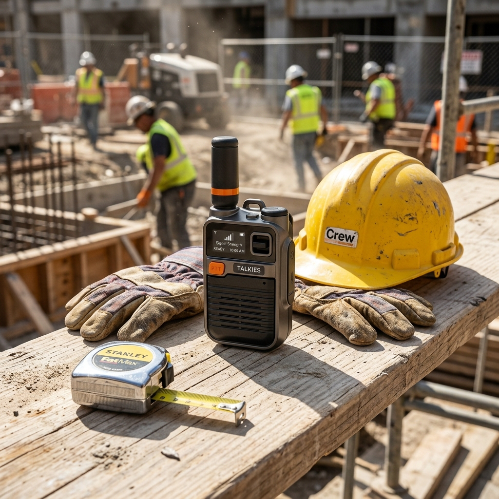 Walkie talkie on construction site